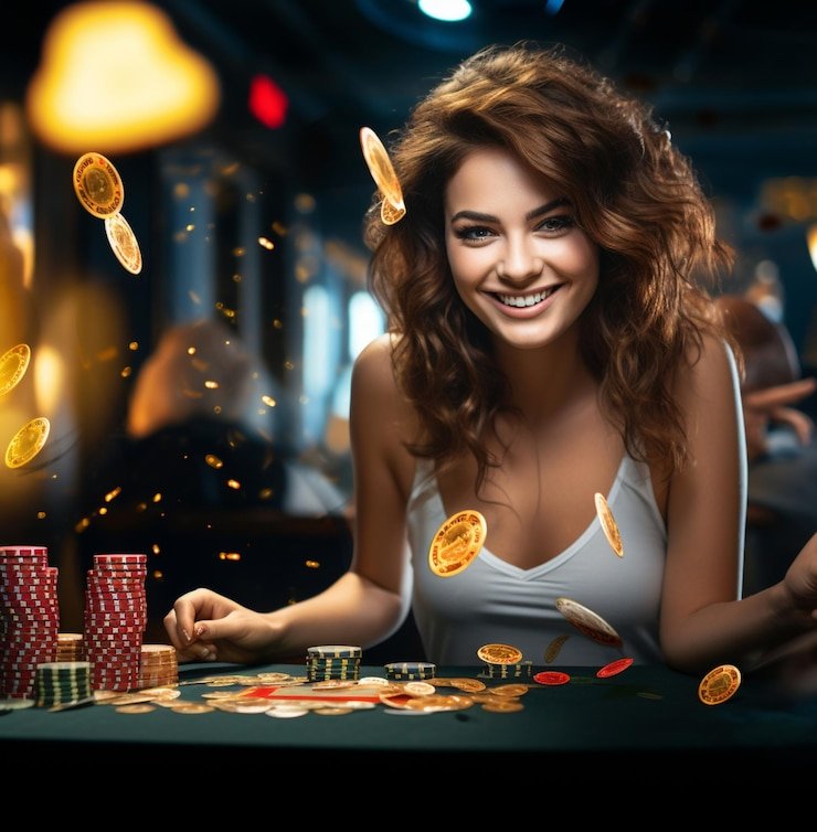 Arena Memancing Buas dengan cahaya neon